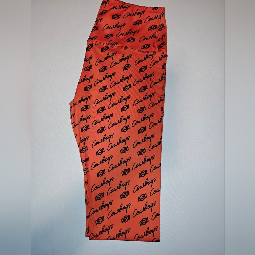 Orange Oklahoma State University Cowboys Leggings M Nwot
